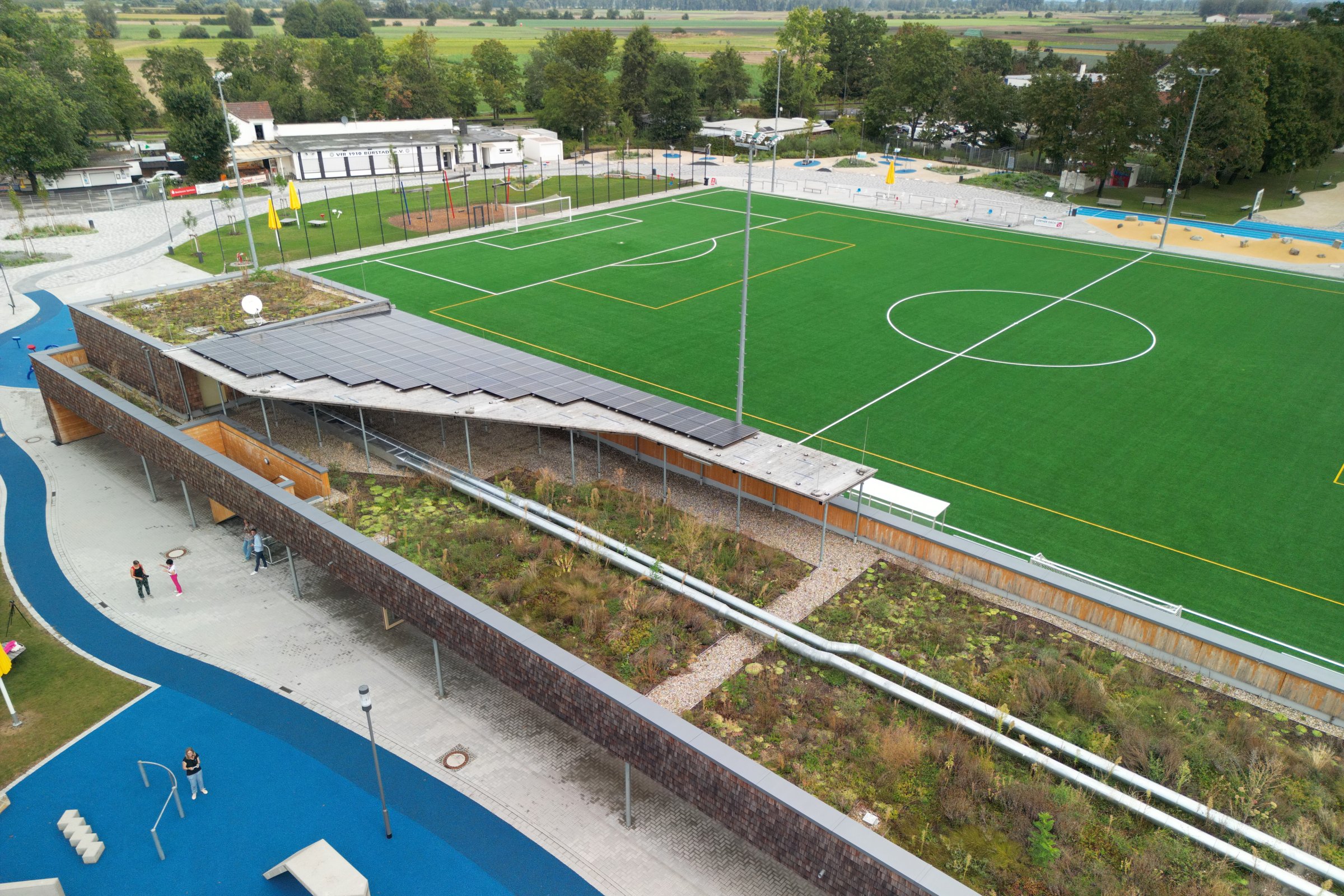 Bürstadt Bildungs- und Sportcampus Luftaufnahme