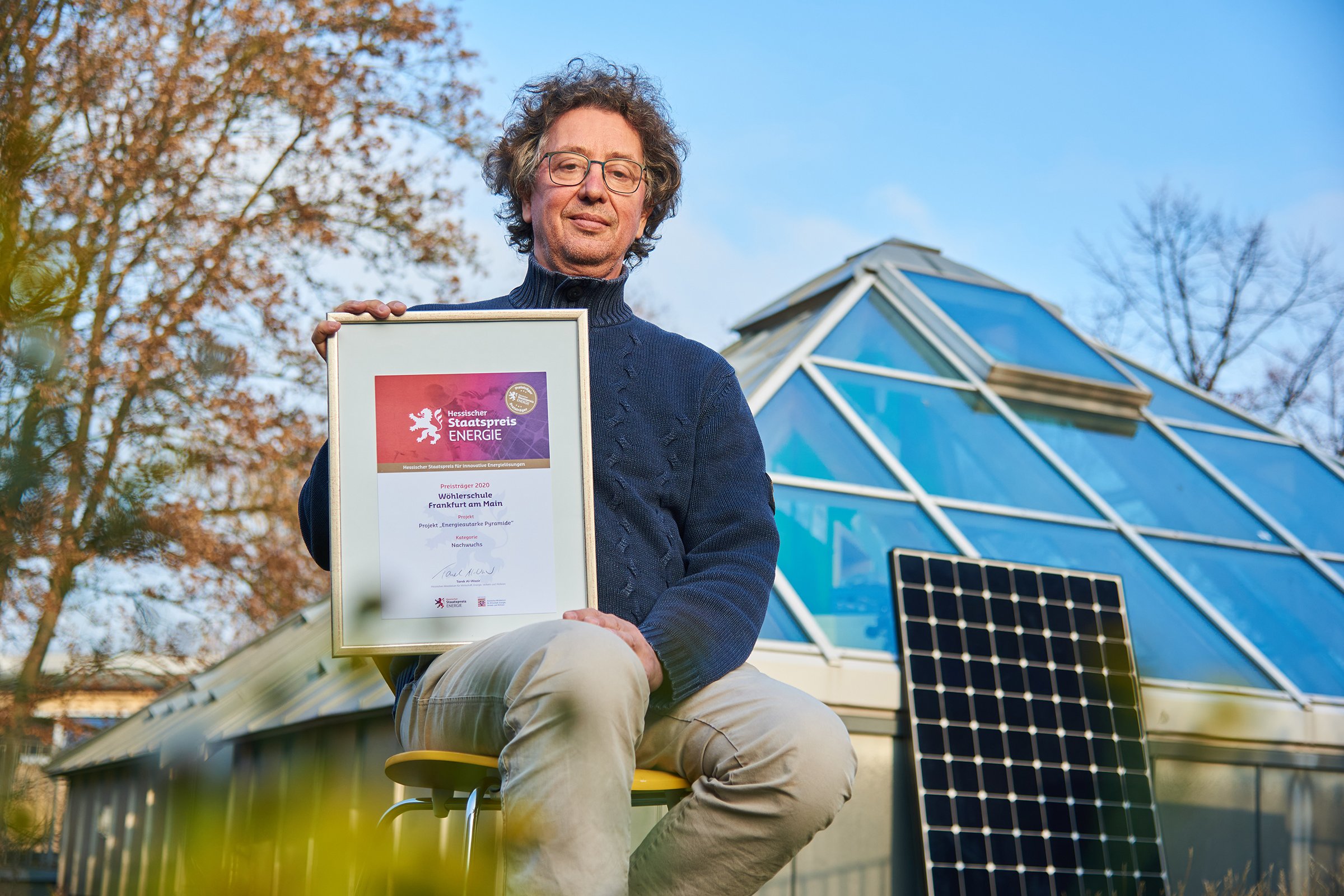 Energieautarke Pyramide - Wöhlerschul