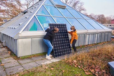 Energieautarke Pyramide - Wöhlerschule