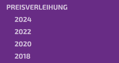 Menü Preisverleihung Menü Preisverleihung