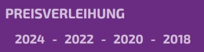 Menü Preisverleihung